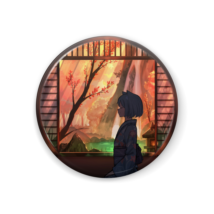 和風のよこがお バッジ P P Booth Booth