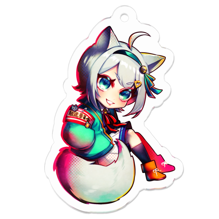 アクリルキーホルダー（コーティング） - 50 x 50 (mm)