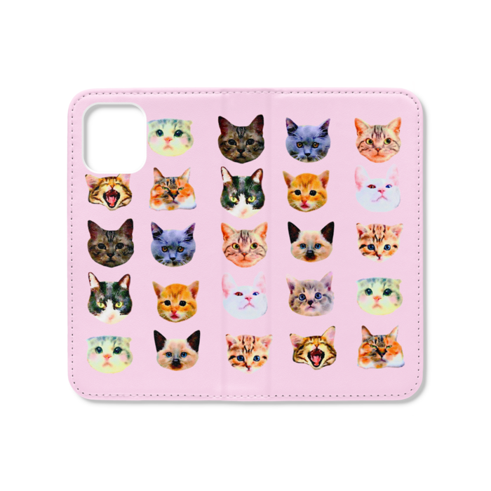 手帳型iPhoneケース(ベルトなし) - iPhone12 mini - ストラップ穴 なし