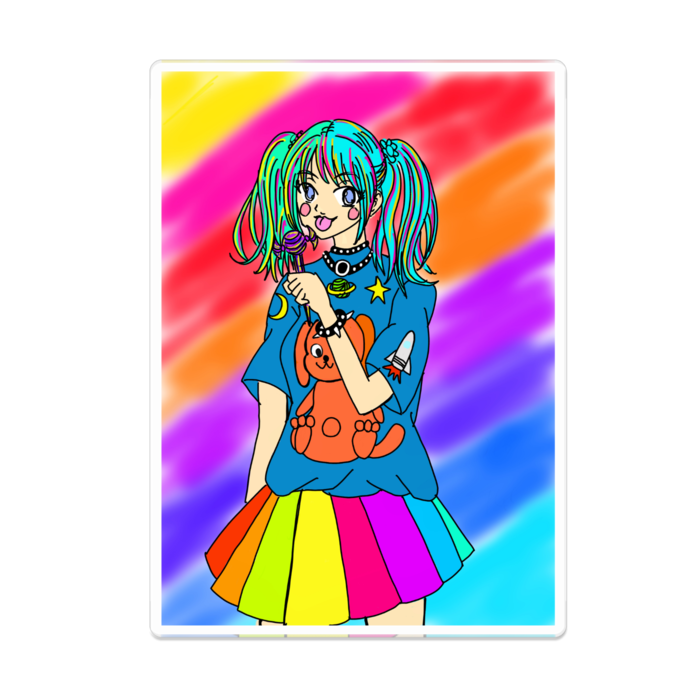 アクリルバッジ - 100 x 100 (mm)