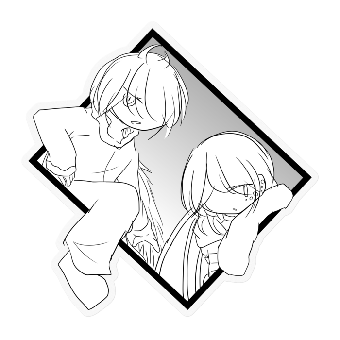 ステッカー - 100 x 100 (mm)