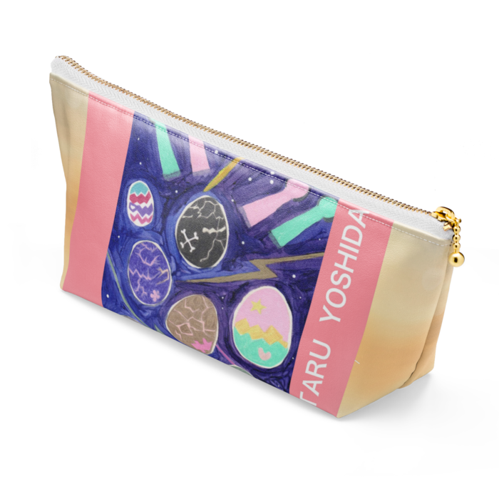 ポーチ - 長さ21.5cm / 高さ10cm - ホワイト