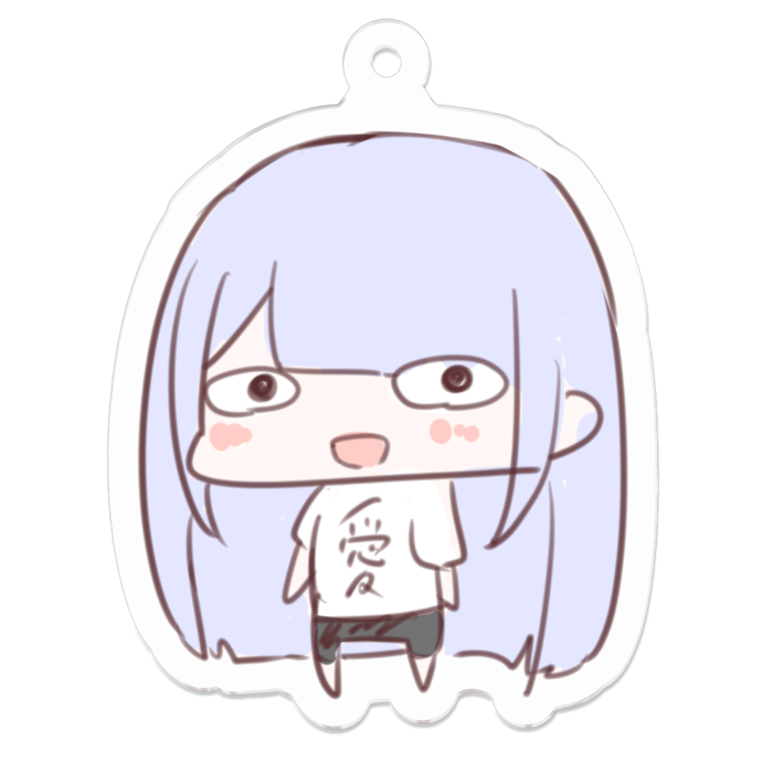 アクリルキーホルダー(コーティング) - 50 x 50 (mm)