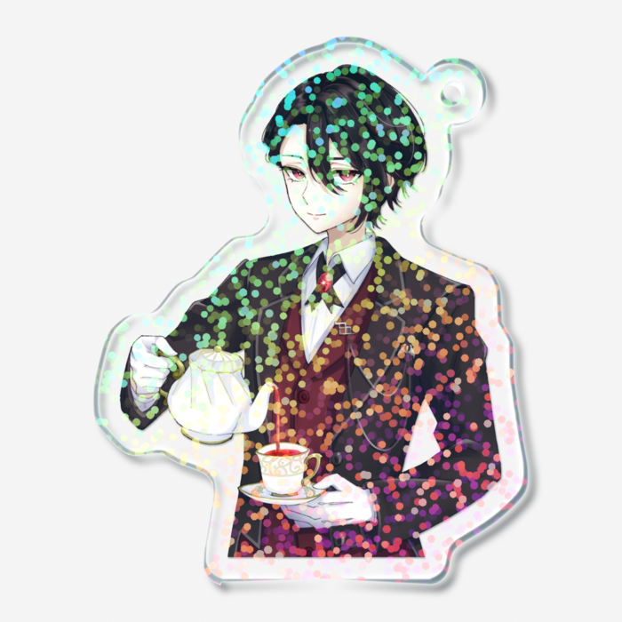 ホログラムアクリルキーホルダー半年記念眼鏡版 - 50 × 50mm(1)