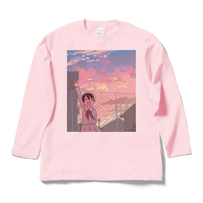 ロングスリーブTシャツ - L - ライトピンク