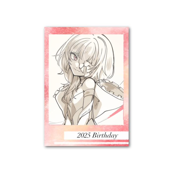 フォト風カード - 縦 - 片面