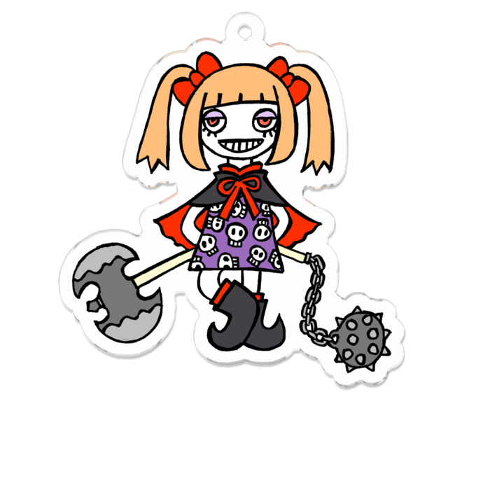アクリルキーホルダー（コーティング） - 70 x 70 (mm)