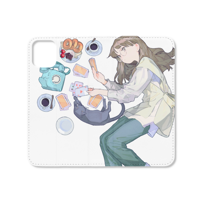 手帳型iPhoneケース(ベルトなし) - iPhone 11 - ストラップ穴 なし