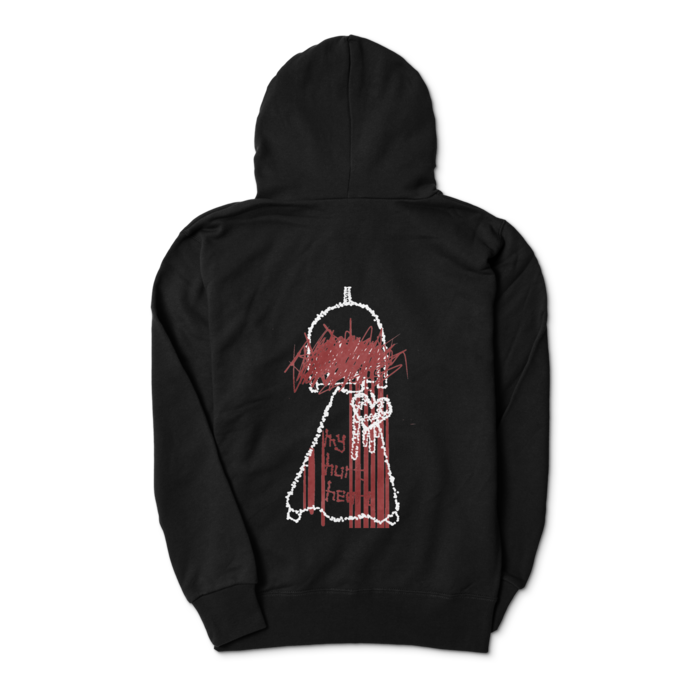 ジップパーカー - S - 背面