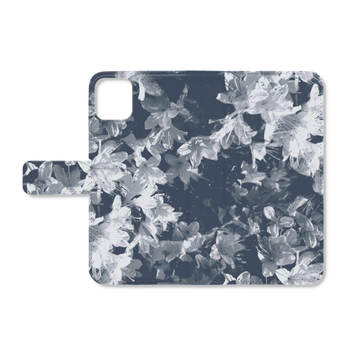 【Azalea(W)】手帳型iPhoneケース - iPhone11ProMax - ストラップ穴 なし