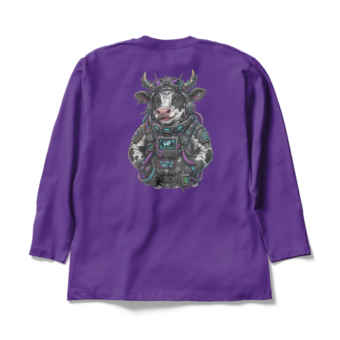 ロングスリーブTシャツ - XL - パープル(1)