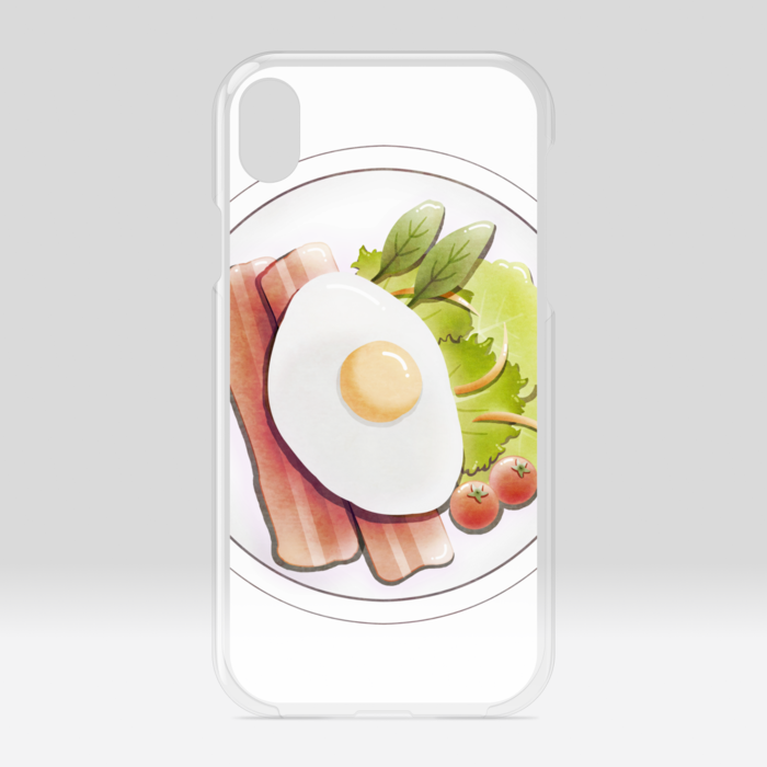 クリアiPhoneケース 白色 iPhone XR