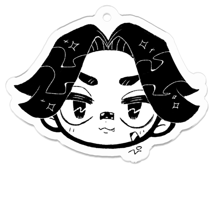 アクリルキーホルダー(コーティング) - 50 x 50 (mm)