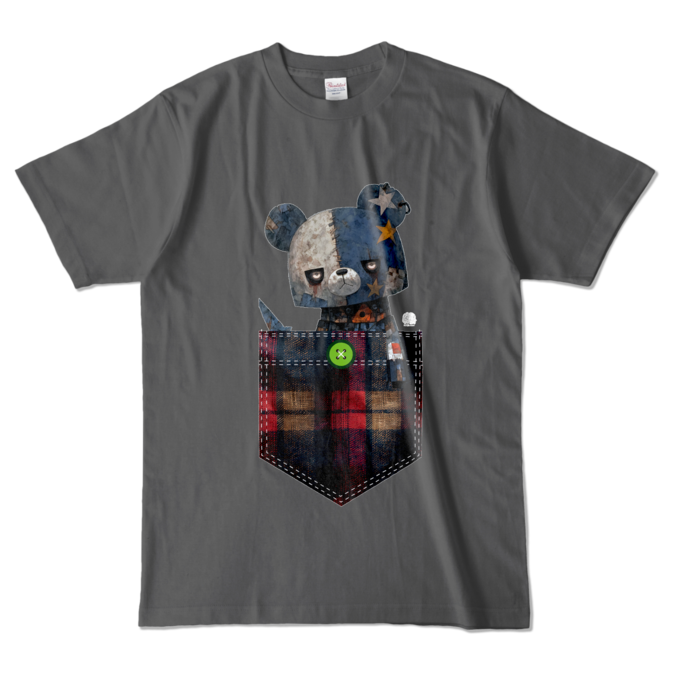 カラーTシャツ - L - チャコール (濃色)