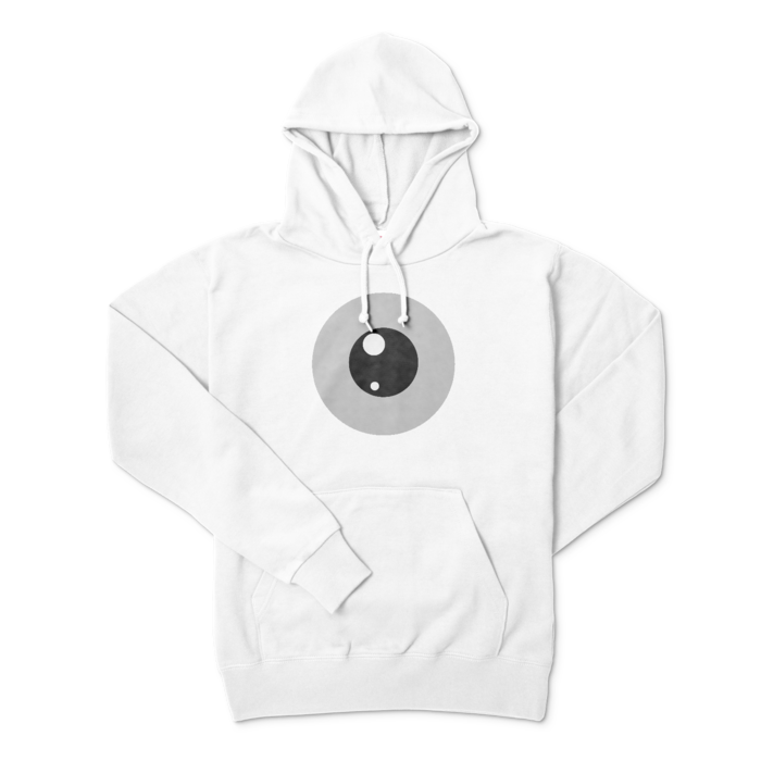 めだまパーカー - L - ホワイト