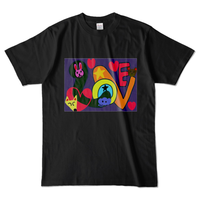 カラーTシャツ - L - ブラック (濃色)