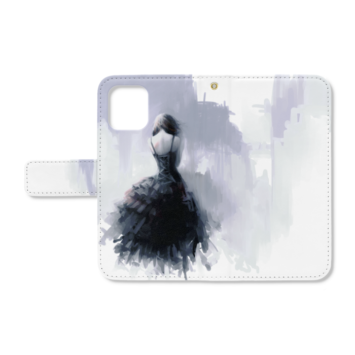 手帳型iPhoneケース - iPhone12 mini - ストラップ穴 あり