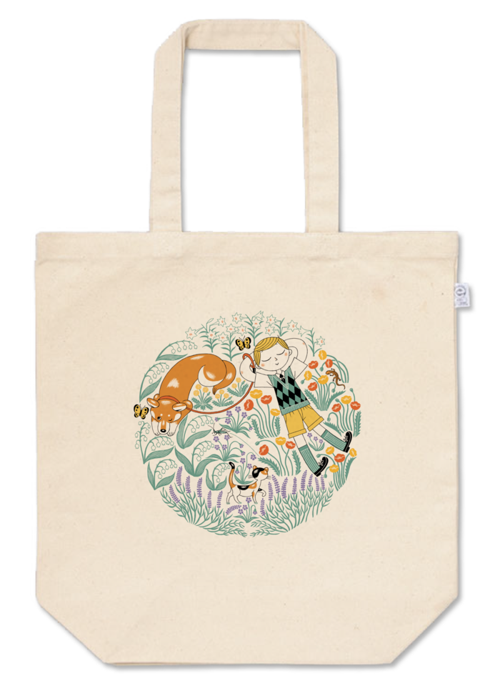 トートバッグ - M - プリント面積中 - ナチュラル