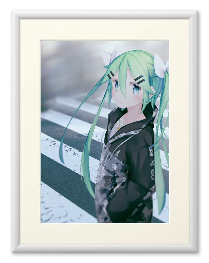 A4サイズ (額色: ホワイト)