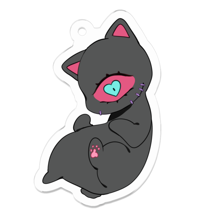 おはぎアクリルキーホルダー - 50 x 50 (mm)