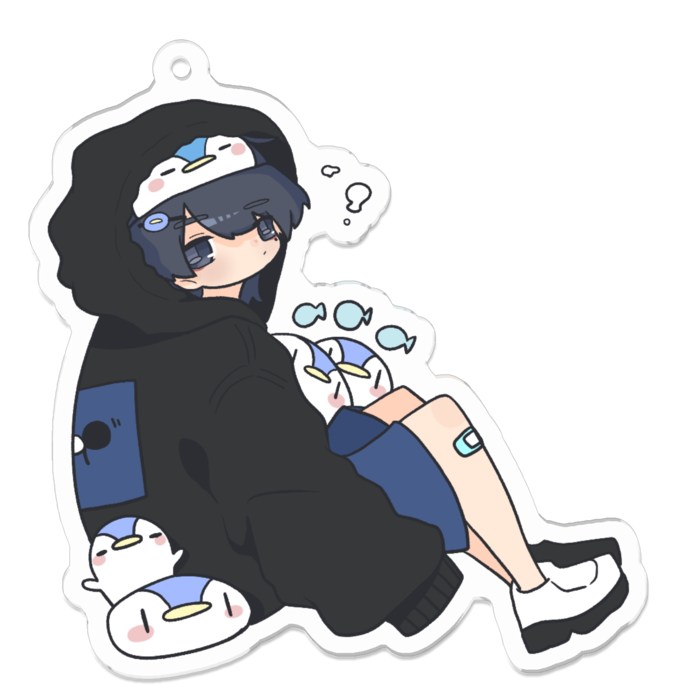 アクリルキーホルダー（コーティング） - 70 x 70 (mm)