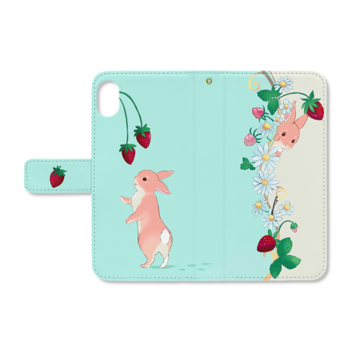 手帳型iPhoneケース - iPhone XR - ストラップ穴 あり