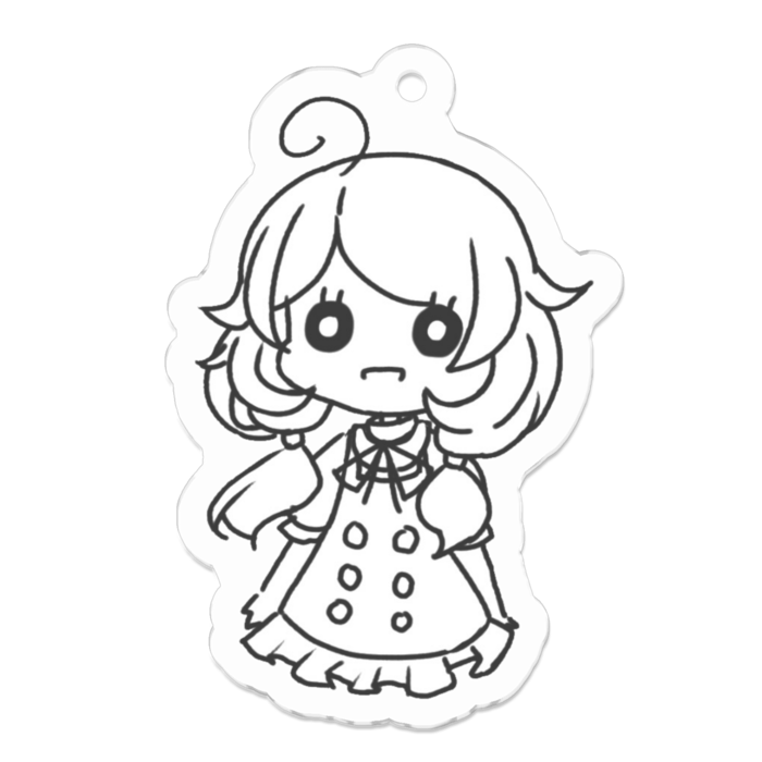 アクリルキーホルダー - 50 x 50 (mm)