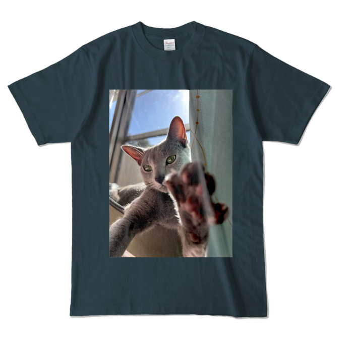 びんは カラーTシャツ - L - デニム (濃色)