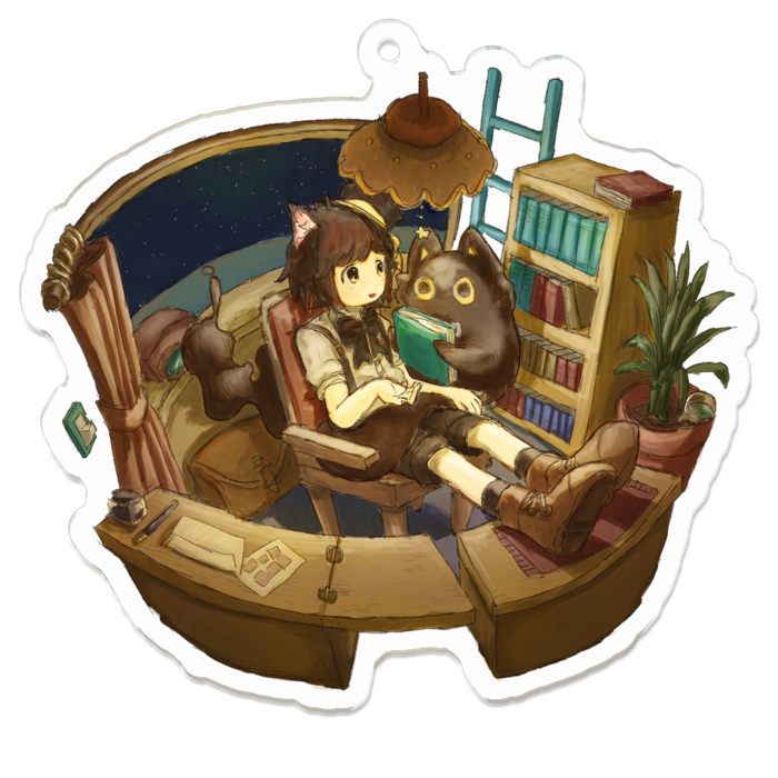 アクリルキーホルダー（コーティング） - 70 x 70 (mm)