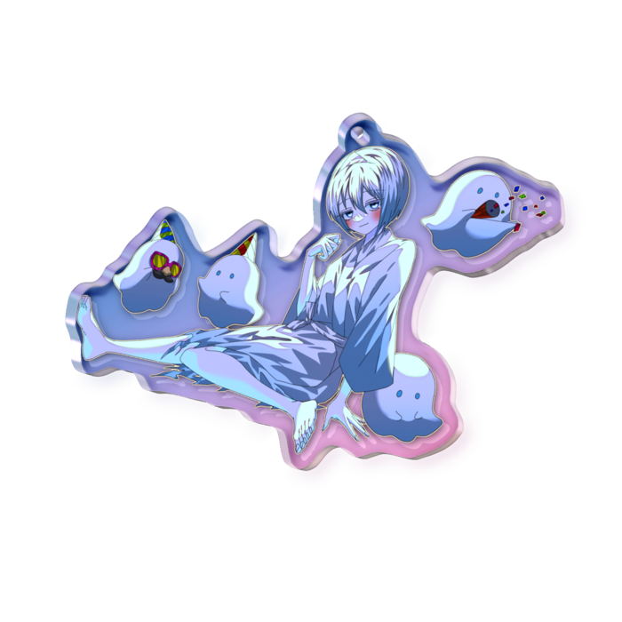 オーロラアクリルキーホルダー - 70 × 70mm