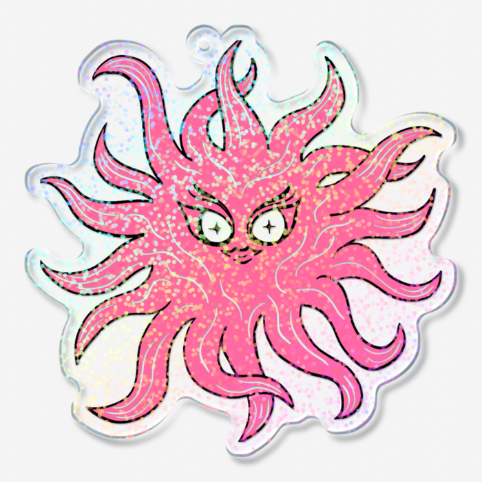 ホログラムアクリルキーホルダー - 70 × 70mm