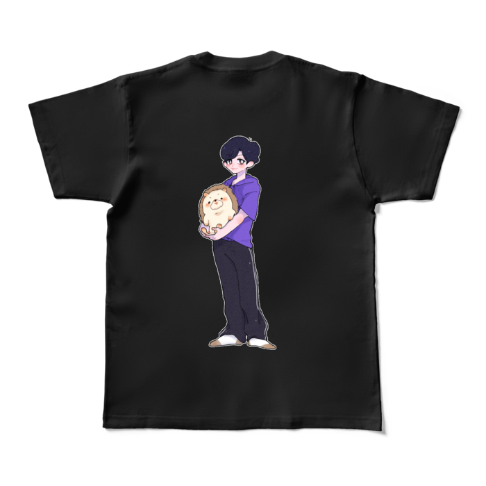 カラーTシャツ - M - ブラック (濃色)(裏プリント)
