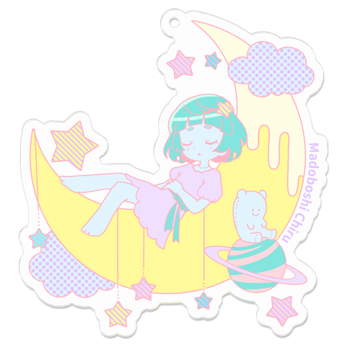 アクリルキーホルダー - 70 x 70 (mm)
