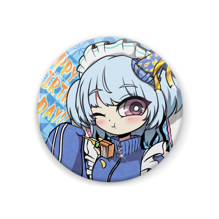 生誕イラスト　缶バッジ Ver. - 44 (mm)