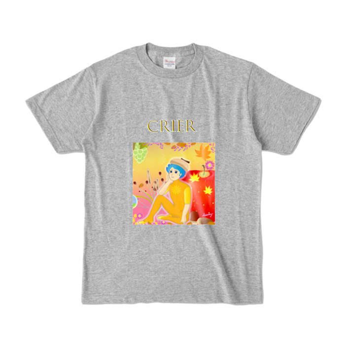 カラーTシャツ - S - 杢グレー (濃色)