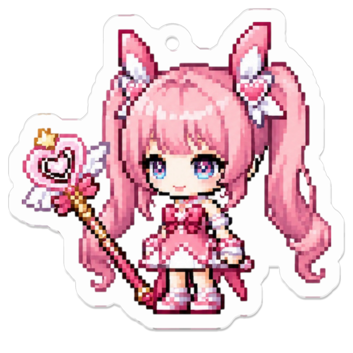 アクリルキーホルダー - 50 x 50 (mm)