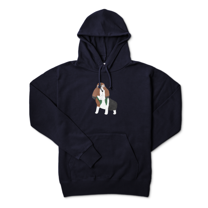 パーカー - L - ネイビー