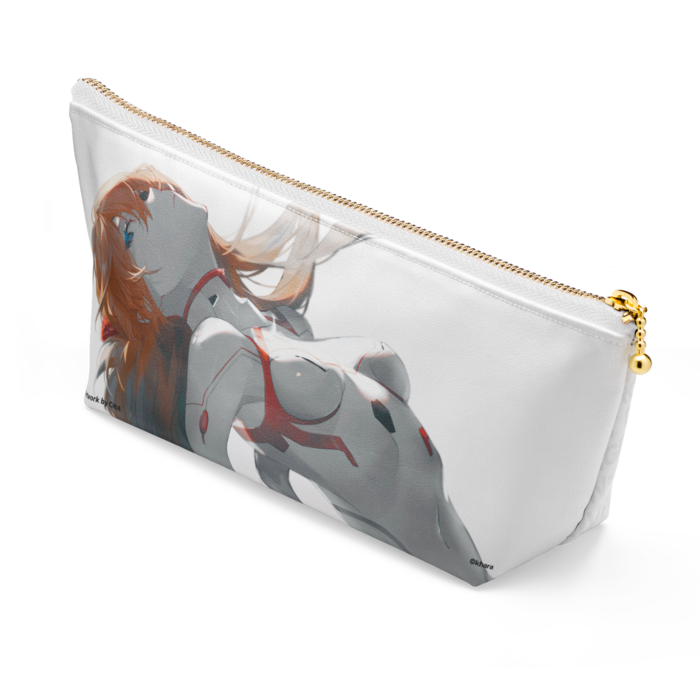 ポーチ - 長さ21.5cm / 高さ10cm - ホワイト