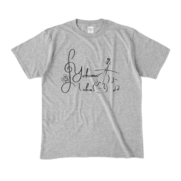 カラーTシャツ - M - 杢グレー (濃色)