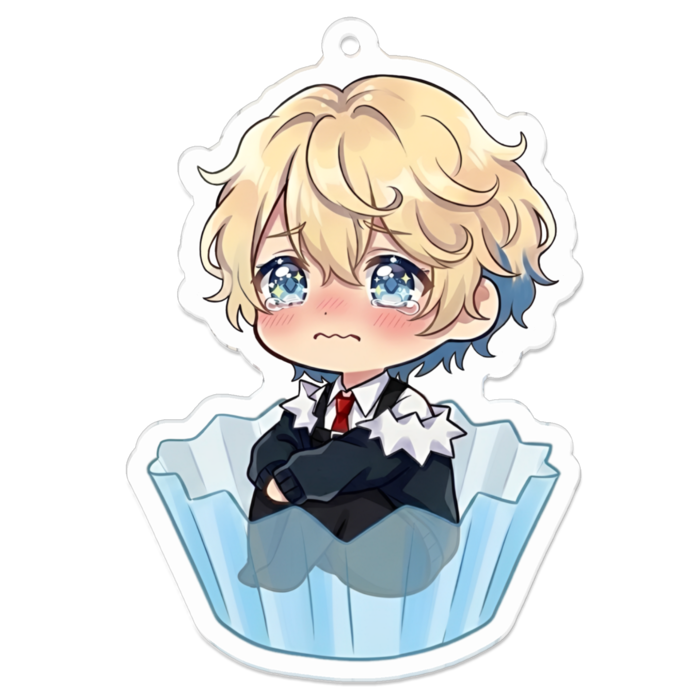 泣き顔カップあり70 x 70