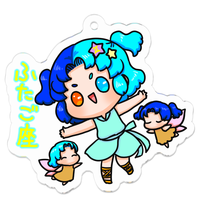 アクリルキーホルダー - 50 x 50 (mm)