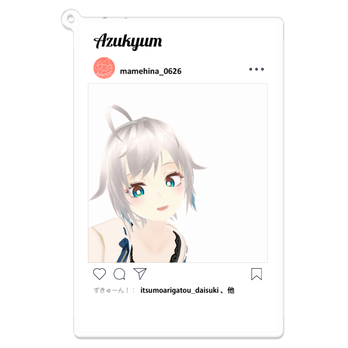 アクリルキーホルダー - 100 x 100 (mm)