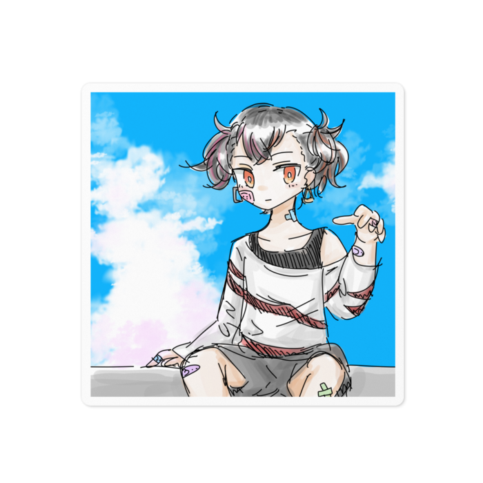 ステッカー - 100 x 100 (mm)