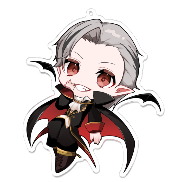 tete Live2D支援ハロウィンアクキー  - 100 x 100 (mm)