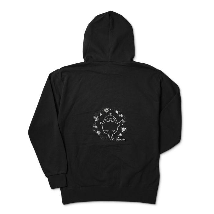 ジップパーカー - XL - ブラック