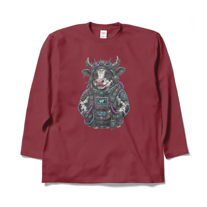 ロングスリーブTシャツ - XL - バーガンディ