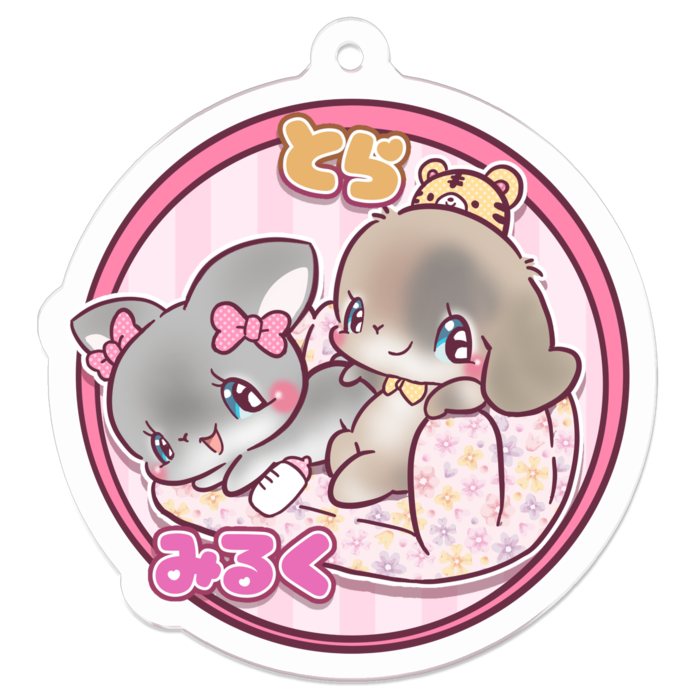 アクリルキーホルダー（コーティング） - 50 x 50 (mm)