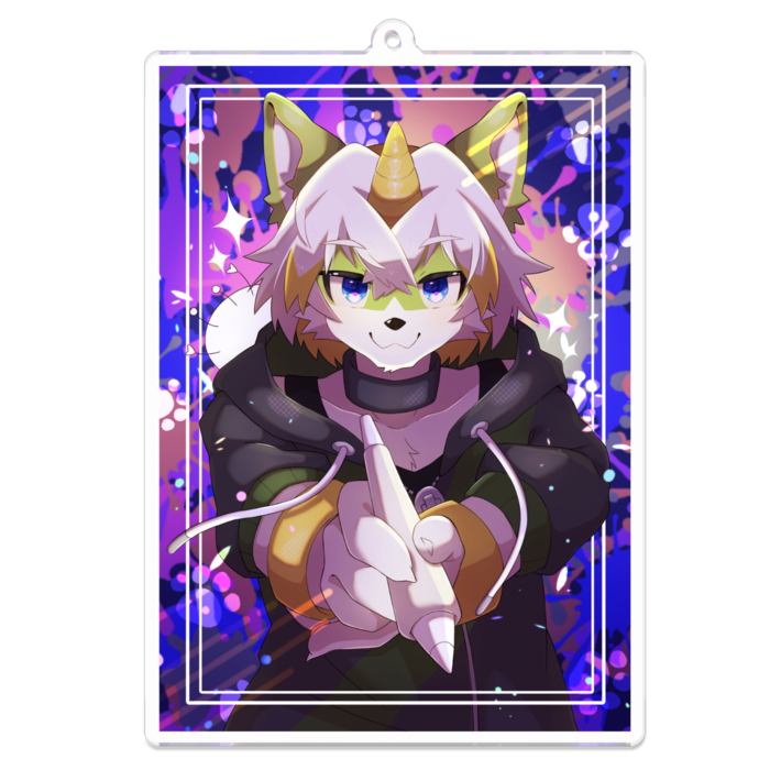 アクリルキーホルダー - 100 x 100 (mm)
