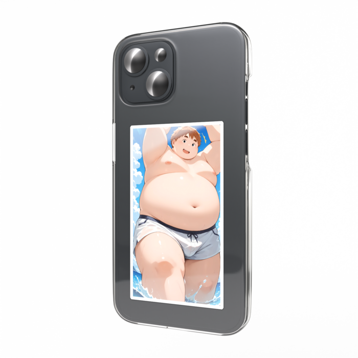 【スマホステッカー】水着デブB
