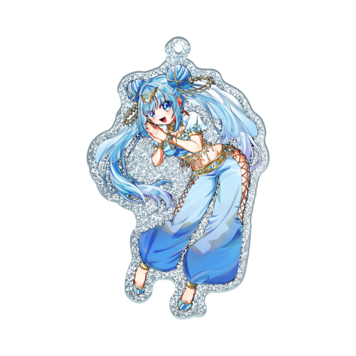 ラメアクリルキーホルダー - 70 × 70mm